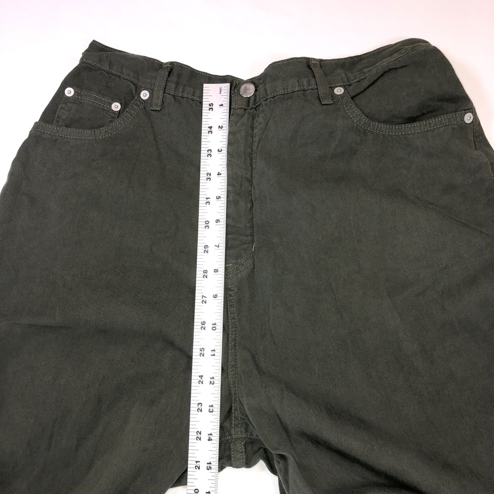 Coldwater Creek Olive Green Tencel Cotton Straight Leg Pants Size 16 T16 H12660
